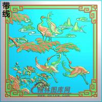 松鹤精雕图（SH-164)