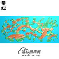 松鹤精雕图（SH-180)