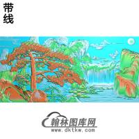 松鹤精雕图（SH-193)