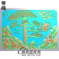 松鹤精雕图（SH-196)