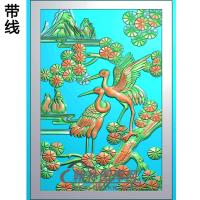 松鹤精雕图（SH-197)