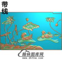 荷花精雕图（HHY-519)