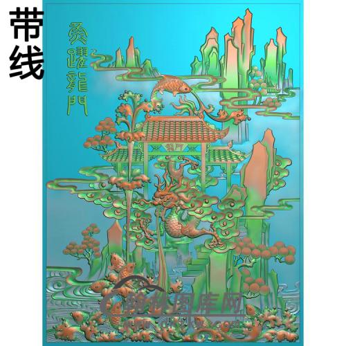 荷花精雕图（HHY-521）