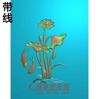 荷花精雕图（HHY-534）