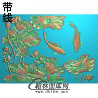 荷花精雕图（HHY-556）