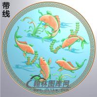 荷花精雕图（HHY-569）