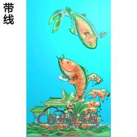 荷花精雕图（HHY-579）