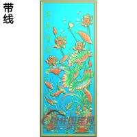 荷花精雕图（HHY-595）