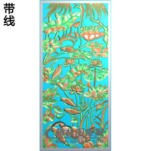 荷花精雕图（HHY-601）