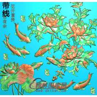 荷花精雕图（HHY-605）