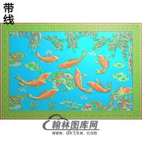 荷花精雕图（HHY-607）