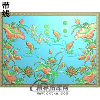 荷花精雕图（HHY-616）
