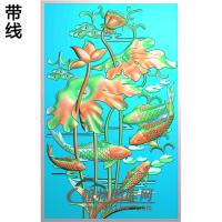 荷花精雕图（HHY-617）