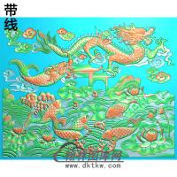 荷花精雕图（HHY-625）