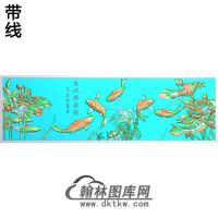 荷花精雕图（HHY-629）