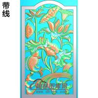 荷花精雕图（HHY-634）