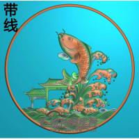 荷花精雕图（HHY-670）