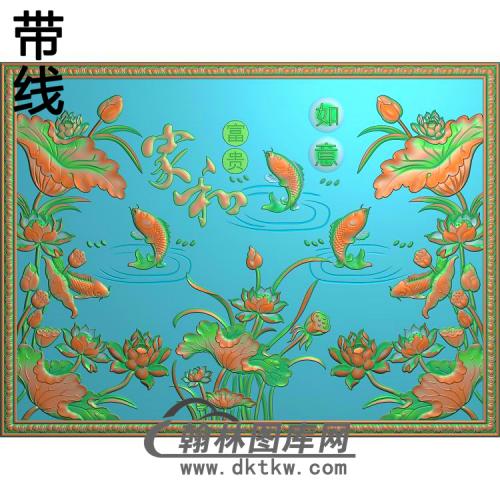 荷花精雕图（HHY-687）