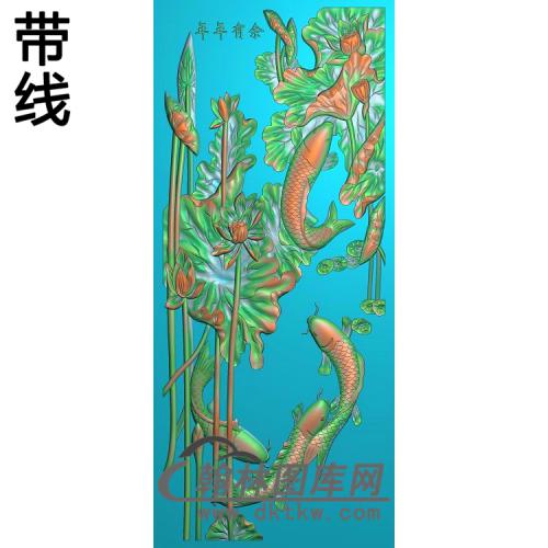 荷花精雕图（HHY-699）