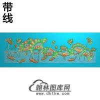 荷花精雕图（HHY-702）