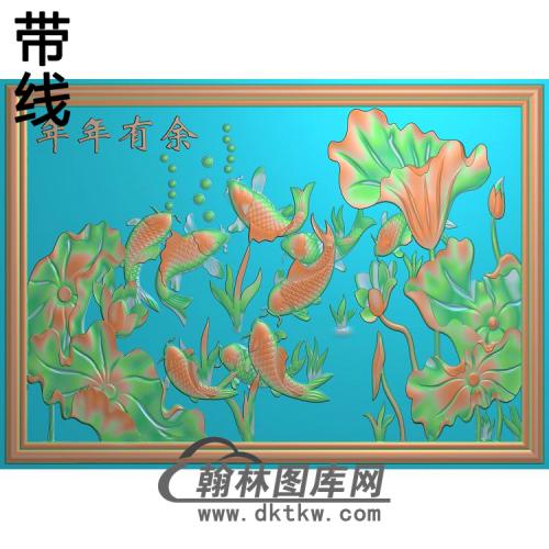 荷花精雕图（HHY-713）