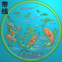 荷花精雕图（HHY-734）