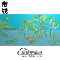 荷花精雕图（HHY-743）