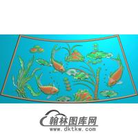 荷花精雕图（HHY-755）