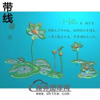 荷花精雕图（HHY-765）
