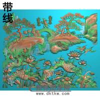 荷花精雕图（HHY-767）