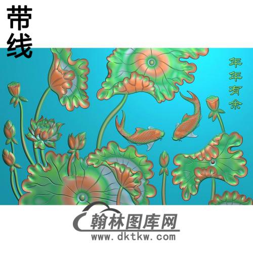 荷花精雕图（HHY-773）