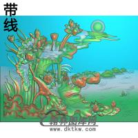 荷花精雕图（HHY-794）