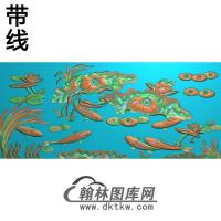 荷花精雕图（HHY-795）