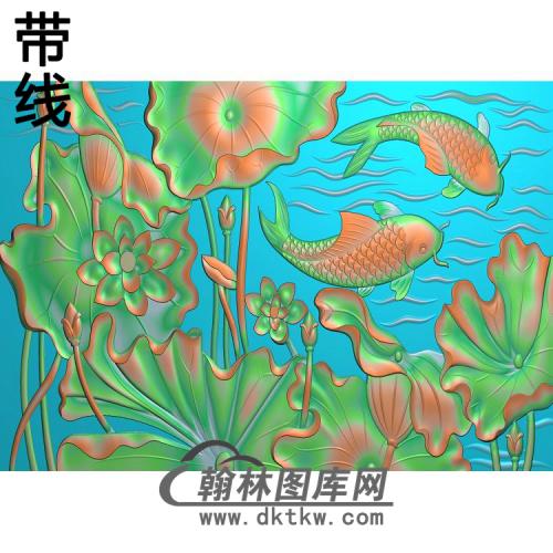 荷花精雕图（HHY-804）