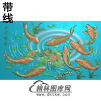 荷花精雕图（HHY-812）