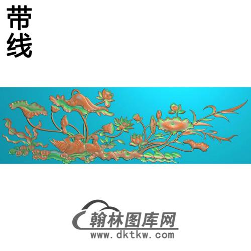 荷花精雕图（HHY-817）