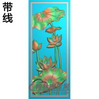 荷花精雕图（HHY-838）