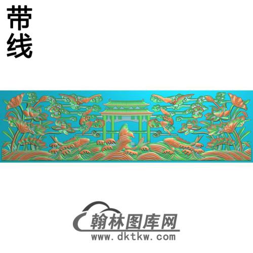 荷花精雕图（HHY-844）