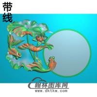 荷花精雕图（HHY-858）