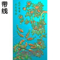 牡丹花鸟精雕图（MD-037)
