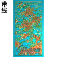 牡丹花鸟精雕图（MD-134)