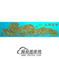 牡丹花鸟精雕图（MD-223)