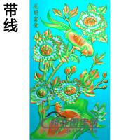 牡丹花鸟精雕图（MD-238)