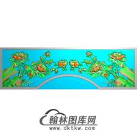 牡丹花鸟精雕图（MD-258)