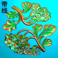 牡丹花鸟精雕图（MD-319)