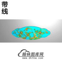 牡丹花鸟精雕图（MD-390)