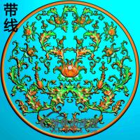 牡丹花鸟精雕图（MD-403)
