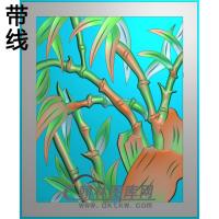 牡丹花鸟精雕图（MD-507)