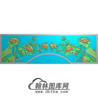 牡丹花鸟精雕图（MD-650)