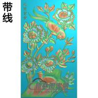 牡丹花鸟精雕图（MD-686)